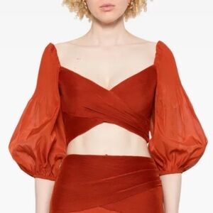 Zimmermann Elegant Black cropped Top.